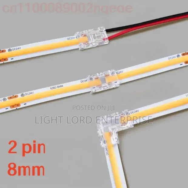 Easy Word 8mm Transparent COB LED Strip Connectors - 1