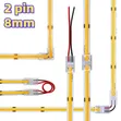 Easy Word 8mm Transparent COB LED Strip Connectors - 2