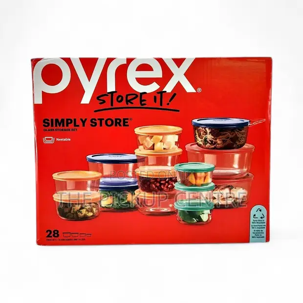 Pyrex Simply Store 28-Piece Glass Food Storage Set - 1
