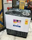 Pearl 15kg Twin Tub Washing Machine - White/Black - 2