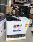 Pearl 15kg Twin Tub Washing Machine (White/Black) - 2