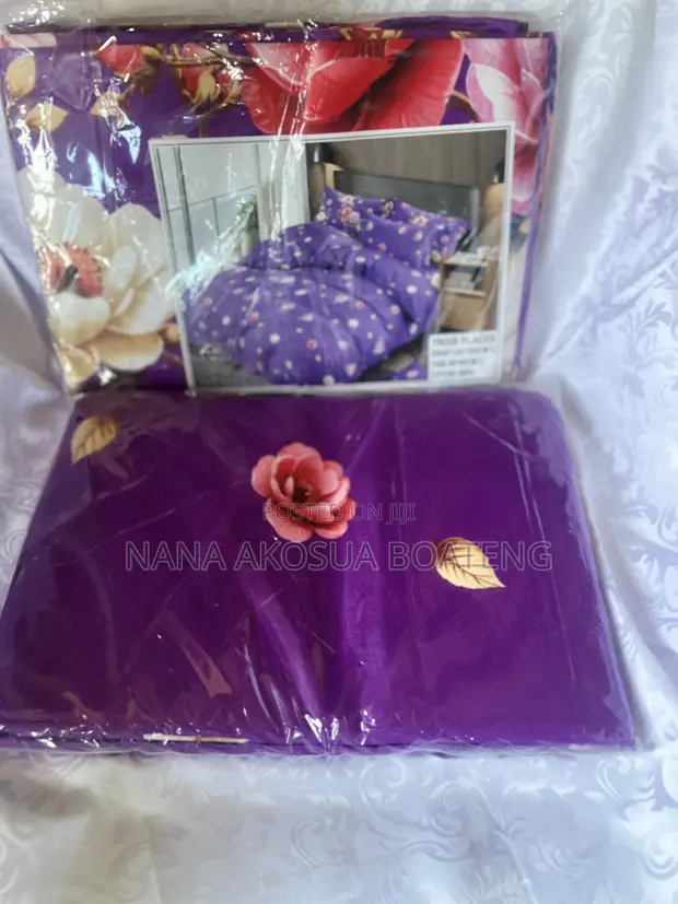 4 Piece 100% Cotton Bedsheet Set - 1
