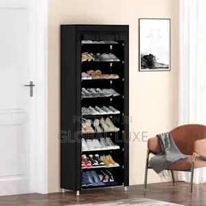 10-Layer Shoe Rack - Spacious & Durable