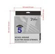 Original Black Nickel Wound Bass Guitar Strings - 4
