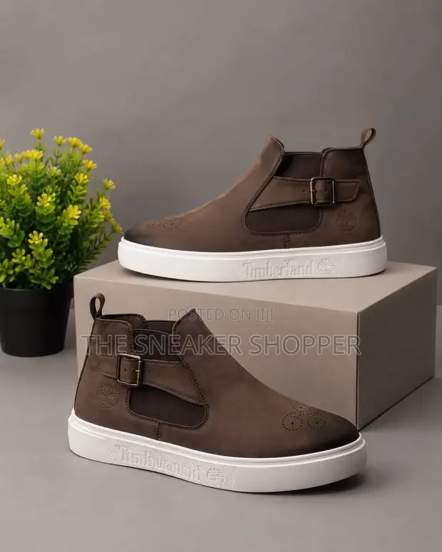 Timberland Court Side Chelsea Boot - Dark Brown / White Sole - 1