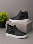Timberland Court Side Chelsea Boot - Black Leather / White Sole - 1