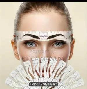 Eyebrow Stencil Kit with Rechargeable Trimmer & Eyelash Clip