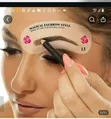 Eyebrow Stencil Kit with Rechargeable Trimmer & Eyelash Clip - 3