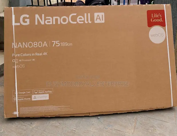 LG 75" NANO80A Smart TV - NanoCell Display, webOS - 1