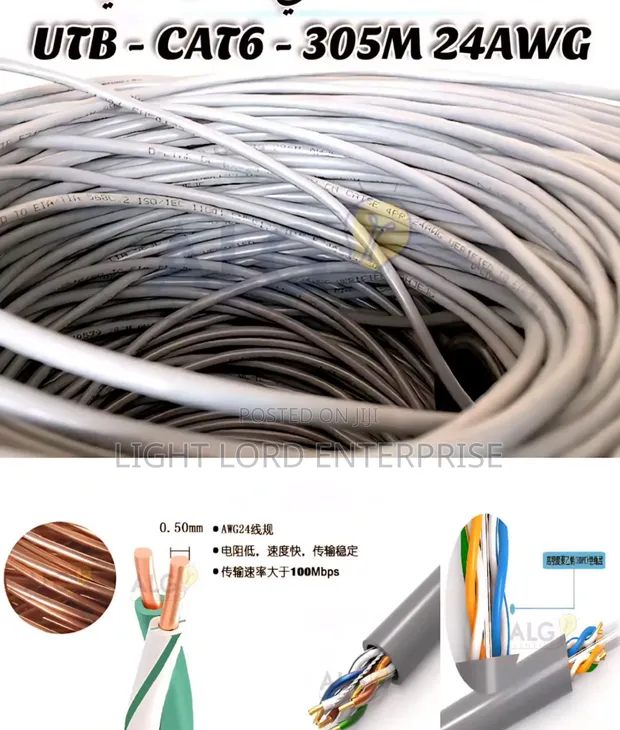 Technotech Cat6 UTP LAN Cable - 305 Meters - 1