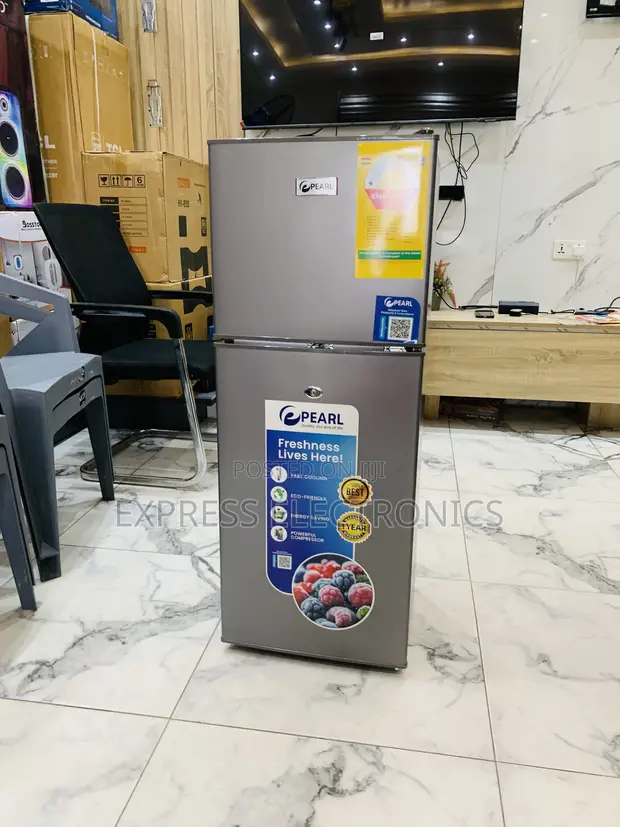 Pearl PF-216TBG-5E 136L Double-Door Top-Freezer Refrigerator - 1