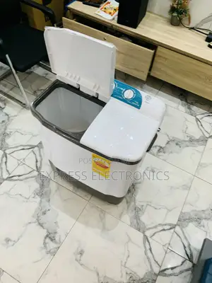 Nasco NASTT-B50FL 5kg Twin Tub Washing Machine - White Grey