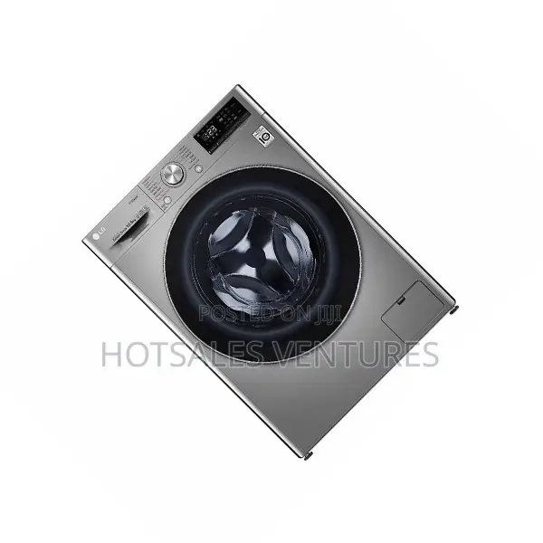 LG 10.5kg Front Load Silver Washing Machine - F4V5RYP2T - 1