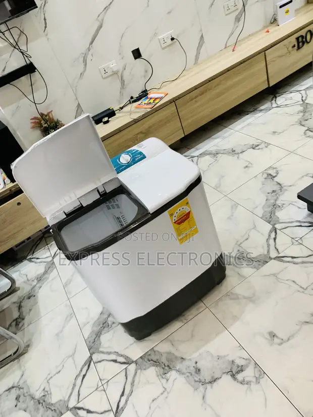 Nasco NASTT-B50FL 5kg Twin Tub Washing Machine - White - 1