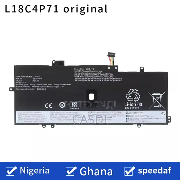 Lenovo L18C4P71 Notebook Battery for X1 Carbon/Yoga - 1
