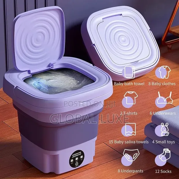 Foldable Mini Washing Machine - Portable & Space-Saving - 1