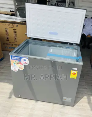 Super Durable Nasco NAS300FL 1 Door Chest Freezer (238L) - Gray