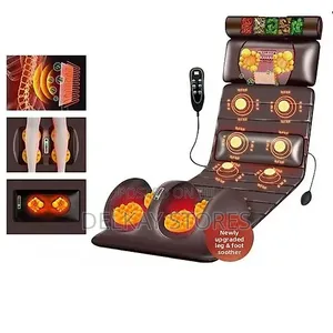 Heated Massage Therapy Mat with Foot Massager & Herbal Pillow