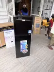 Nasco 136L Double Door Refrigerator (PF216TBG) - Black Glass - 2