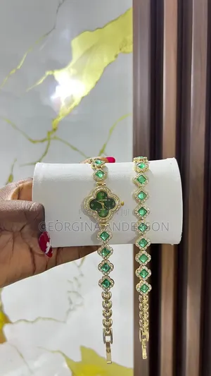 Watch Bracelets, Bangles, Necklaces & Earrings Set
