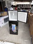 New Pearl PF216TBG Top Mount Freezer Fridge (Mirror Black) - 2