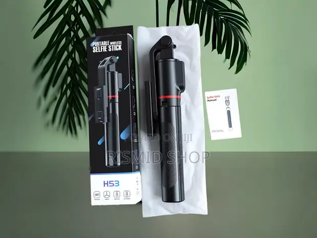 H53 Compact Portable Selfie Stick with Bluetooth Remote - 1