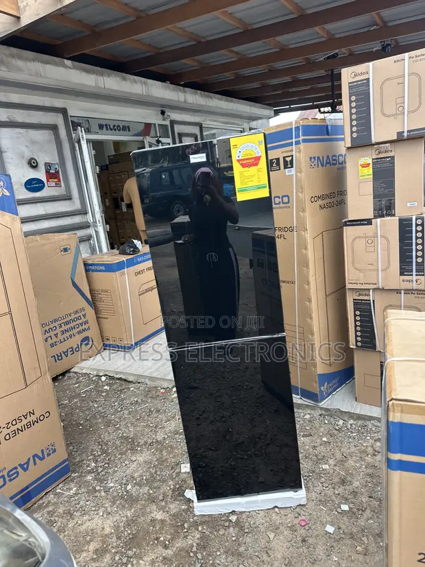 Brand New Nasco NASD2-24FL 196L Double Door Bottom Freezer Refrigerator - 1