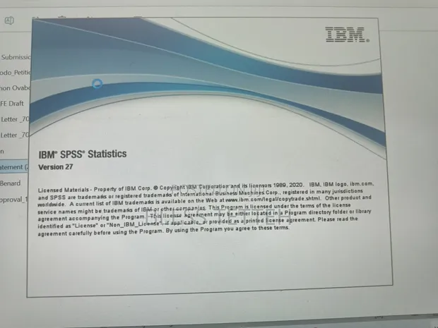 SPSS V27 & Stata Software - 1