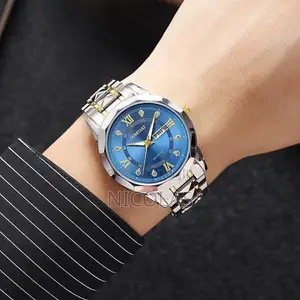 Men's Luminous Quartz Stainless Steel Watch