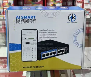 4-Port AI Smart Cloud Managed PoE Switch