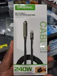 240W Type-C Foldable Mobile Phone Holder Data Cable - 3