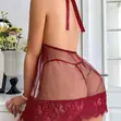 Mesh Lace See-Through Nightgown - 2