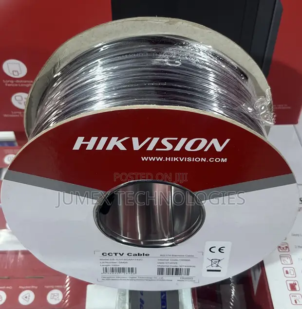 Hikvision RG59 CCTV Cable DS-1LH1SCAR1742C 100m - 1