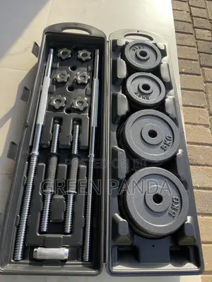 50KG Adjustable Dumbbell & Barbell Set