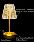 Crystal Table Lamp (Rechargeable) - 2