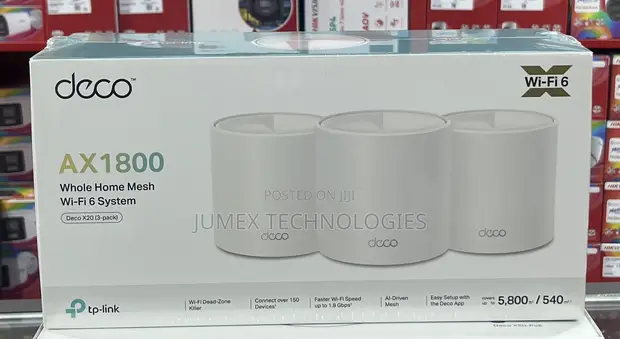 TP-Link Deco X20 (3Pack) AX1800 Whole Home Mesh Wi-Fi 6 System - 1