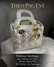 Premium White Dior Style Ladies Handbag - Quilted Gold Hardware - 1