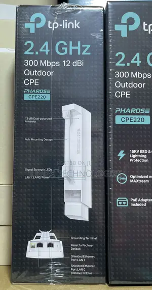TP-Link CPE220 Outdoor Access Point 2.4GHz 300Mbps 12dBi