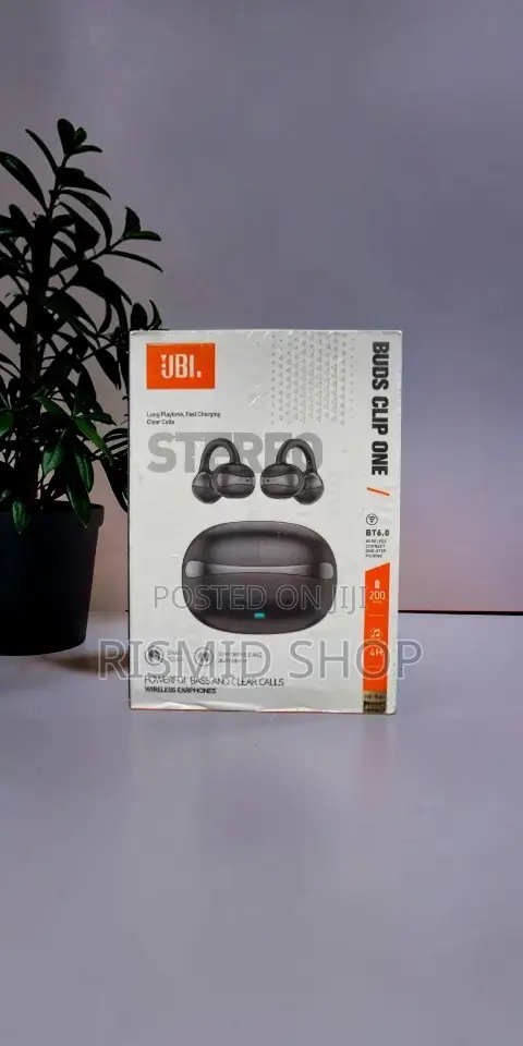 JBL Buds Clip One Open-Ear Bluetooth Earphones - 1