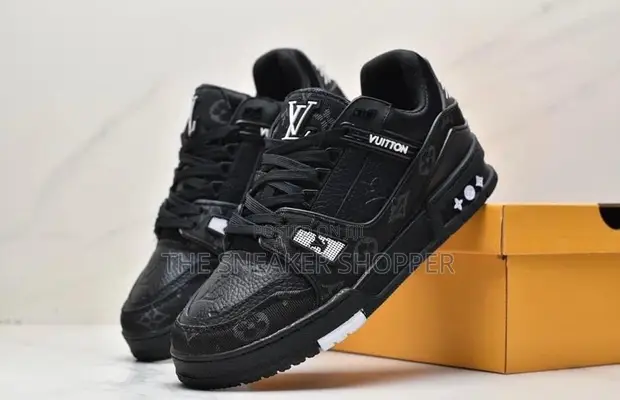 Louis Vuitton LV Trainer Sneaker Black Monogram - 1