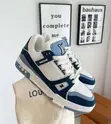 Louis Vuitton LV Trainer "White Navy Light Blue" - 1