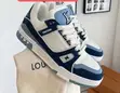 Louis Vuitton LV Trainer "White Navy Light Blue" - 2