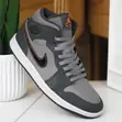 Air Jordan 1 Mid 'Anthracite/Grey/Orange' - 1