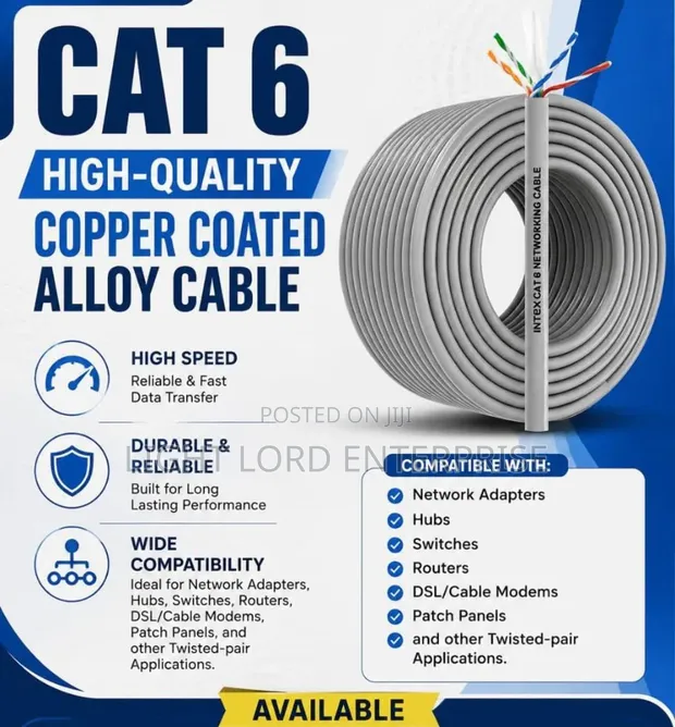 CAT6 Ethernet Cable 305m (4 Pairs) - 1