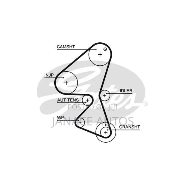 Gates 5587XS Timing Belt for Citroën, Ford, Mazda, Peugeot, Toyota - 1