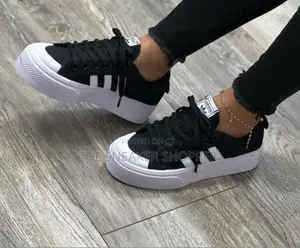 Adidas Nizza Platform Low - Black / White