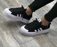 Adidas Nizza Platform Low - Black / White - 1