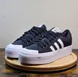 Adidas Nizza Platform Low - Black / White - 2
