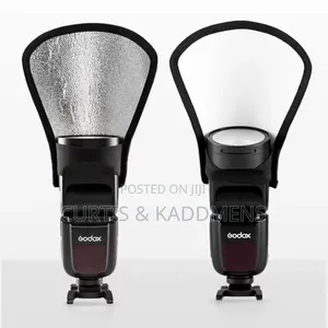 2-in-1 Silver/White Speedlite Reflector/Diffuser
