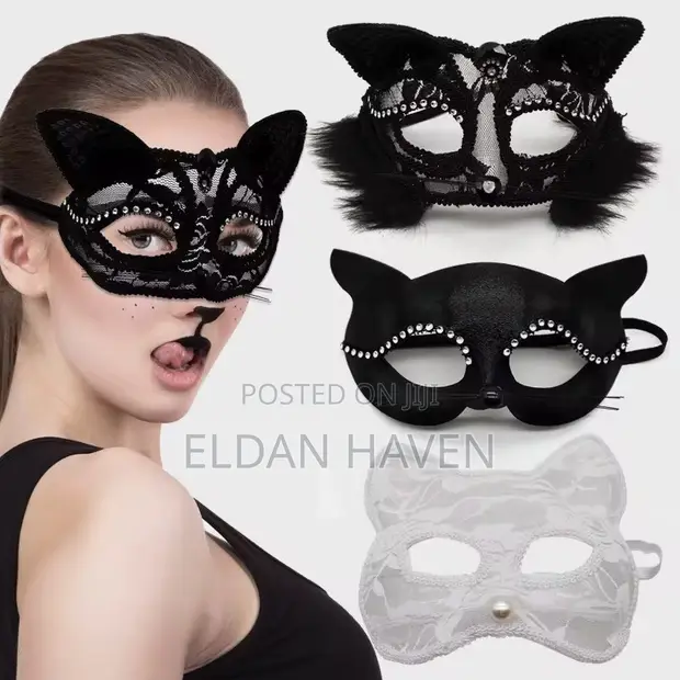 Beautiful Cat Lady Party Masks - 1